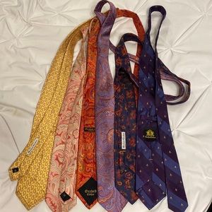 MENS SILK OXXFORD TIES - 6 for $325